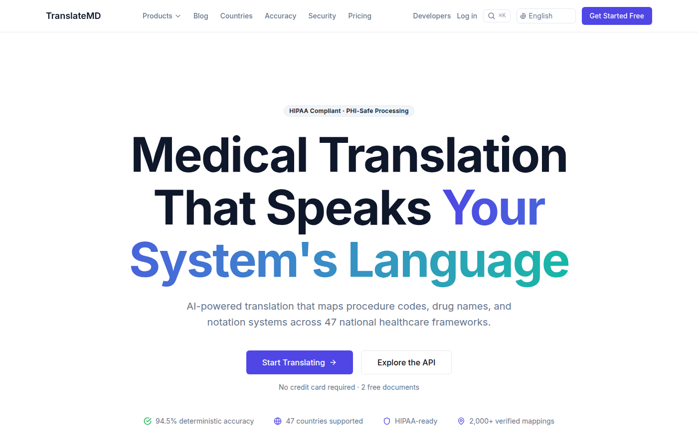 TranslateMD — Medical Translation That Speaks Your System's Language